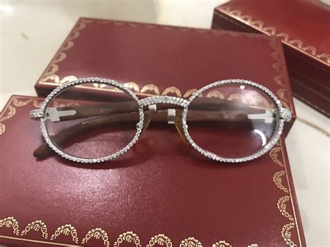 replica cartier glasses with diamonds|cartier glasses genuine.